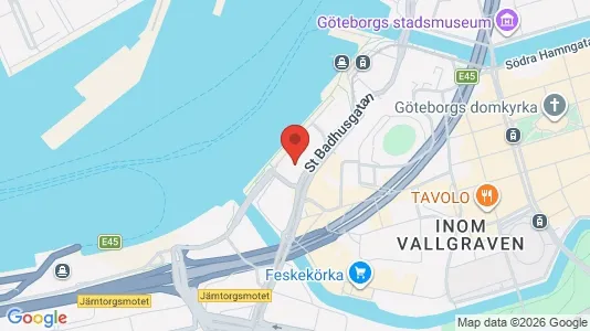 Affärslokaler att hyra i Göteborg Centrum - kort over placeringen