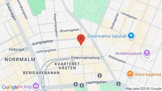 Kontorslokaler att hyra i Stockholm Innerstad - kort over placeringen