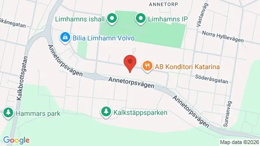 Kontorslokaler att hyra i Limhamn/Bunkeflo - kort over placeringen