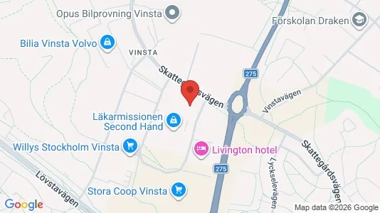 Kontorslokaler att hyra i Västerort - kort over placeringen