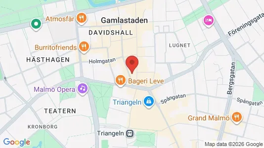 Kontorslokaler att hyra i Malmö Centrum - kort over placeringen