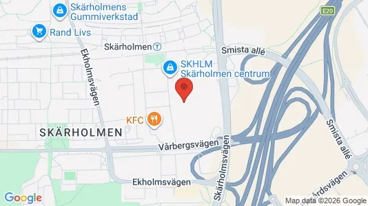 Affärslokaler att hyra i Söderort - kort over placeringen