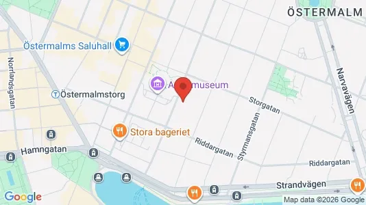 Kontorslokaler att hyra i Östermalm - kort over placeringen