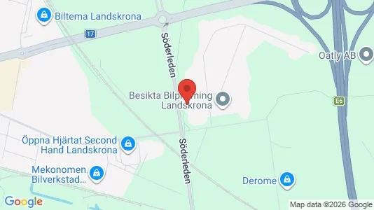 Kontorslokaler att hyra i Landskrona - kort over placeringen