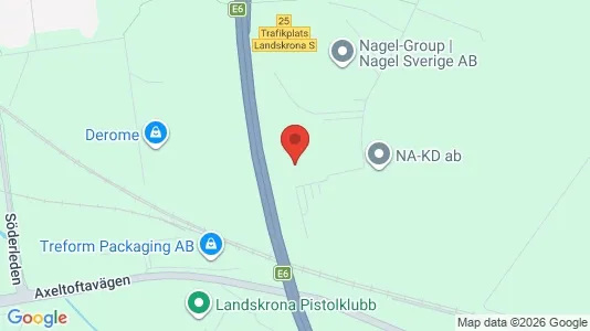 Kontorslokaler att hyra i Landskrona - kort over placeringen