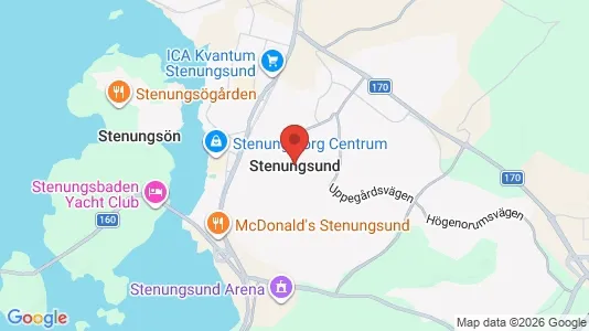 Butikslokaler att hyra i Stenungsund - kort over placeringen