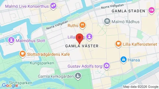 Kontorslokaler att hyra i Malmö Centrum - kort over placeringen