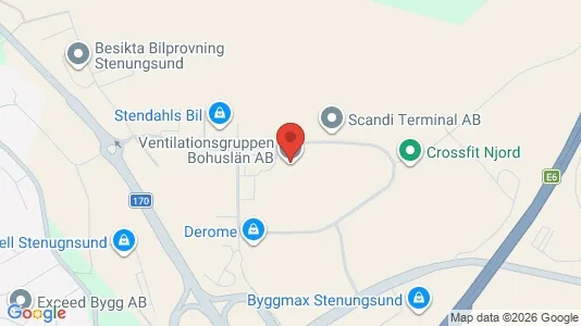 Kontorslokaler att hyra i Stenungsund - kort over placeringen