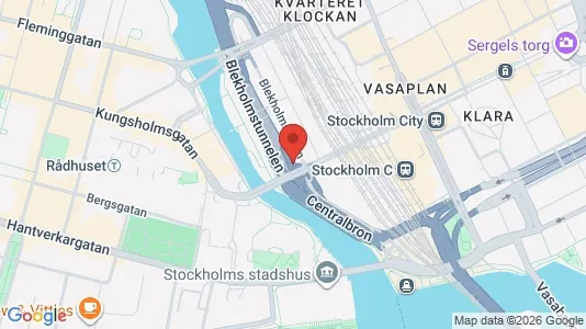 Kontorslokaler att hyra i Stockholm Innerstad - kort over placeringen