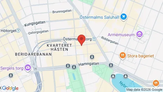 Kontorslokaler att hyra i Stockholm Innerstad - kort over placeringen