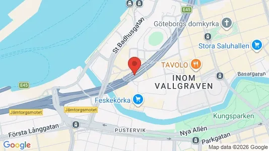 Kontorslokaler att hyra i Göteborg Centrum - kort over placeringen