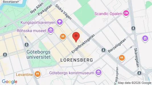 Kontorslokaler att hyra i Göteborg Centrum - kort over placeringen