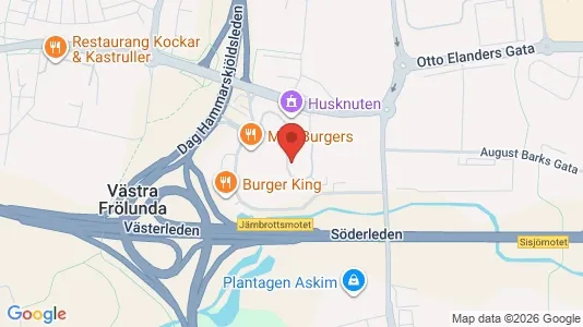 Kontorslokaler att hyra i Askim-Frölunda-Högsbo - kort over placeringen