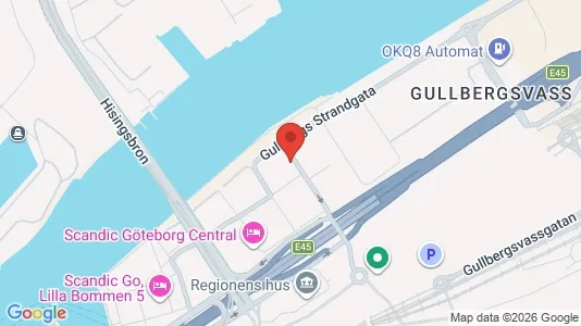 Kontorslokaler att hyra i Göteborg Centrum - kort over placeringen