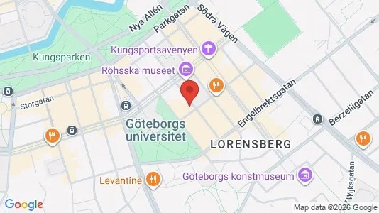 Kontorslokaler att hyra i Göteborg Centrum - kort over placeringen