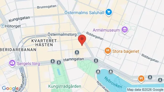 Kontorslokaler att hyra i Stockholm Innerstad - kort over placeringen