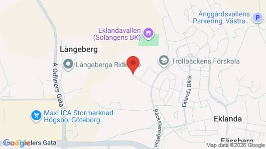 Affärslokaler att hyra i Mölndal - kort over placeringen
