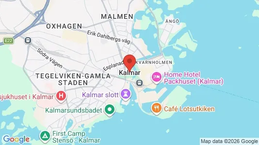 Industrilokaler att hyra i Kalmar - kort over placeringen