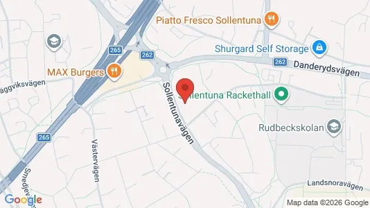 Kontorslokaler att hyra i Sollentuna - kort over placeringen