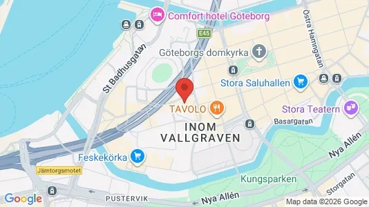 Kontorslokaler att hyra i Göteborg Centrum - kort over placeringen
