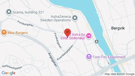 Kontorslokaler att hyra i Södertälje - kort over placeringen