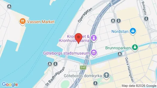 Kontorslokaler att hyra i Göteborg Centrum - kort over placeringen