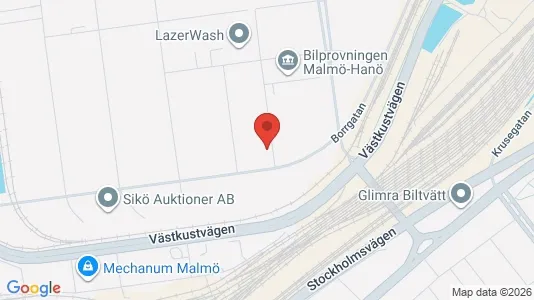 Kontorslokaler att hyra i Malmö Centrum - kort over placeringen