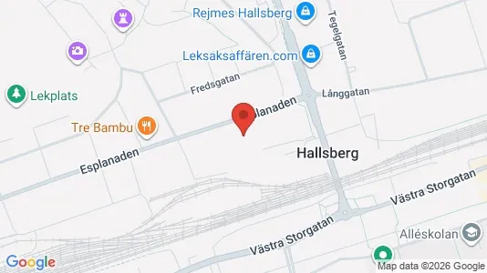 Lagerlokaler att hyra i Hallsberg - kort over placeringen