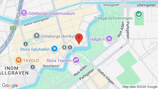 Kontorslokaler att hyra i Göteborg Centrum - kort over placeringen