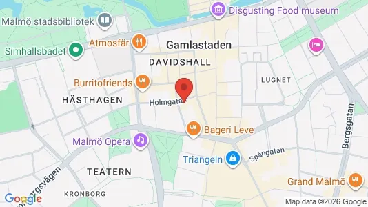 Kontorslokaler att hyra i Malmö Centrum - kort over placeringen