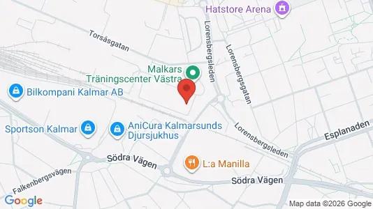 Industrilokaler att hyra i Kalmar - kort over placeringen