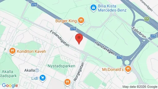 Affärslokaler att hyra i Västerort - kort over placeringen