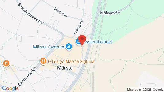 Affärslokaler att hyra i Sigtuna - kort over placeringen