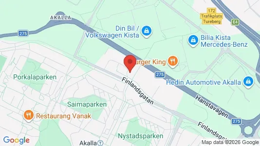 Affärslokaler att hyra i Västerort - kort over placeringen