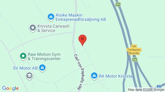 Affärslokaler att hyra i Knivsta - kort over placeringen