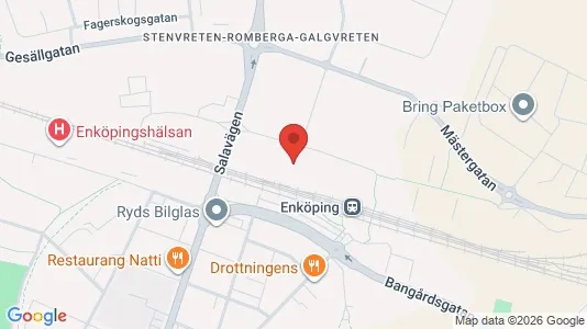 Affärslokaler att hyra i Enköping - kort over placeringen