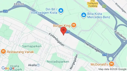 Affärslokaler att hyra i Västerort - kort over placeringen