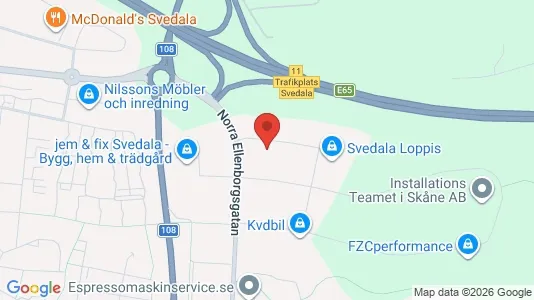 Industrilokaler att hyra i Svedala - kort over placeringen