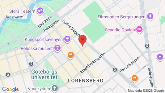 Kontorslokaler att hyra i Göteborg Centrum - kort over placeringen