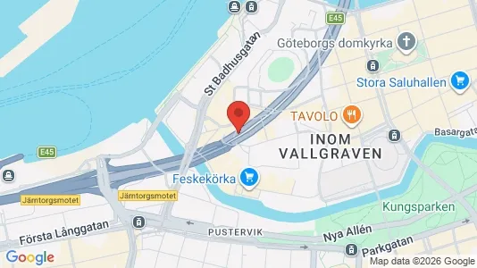 Kontorslokaler att hyra i Göteborg Centrum - kort over placeringen