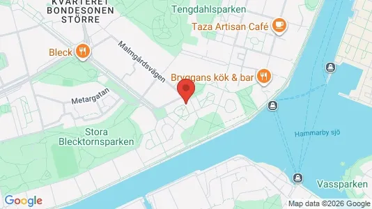 Kontorslokaler att hyra i Södermalm - kort over placeringen