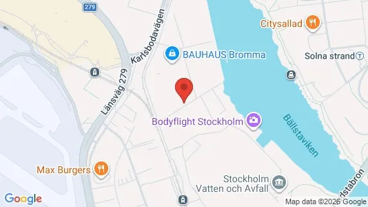 Lagerlokaler att hyra i Västerort - kort over placeringen