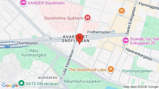Affärslokaler att hyra i Kungsholmen - kort over placeringen
