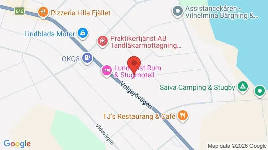 Affärslokaler att hyra i Vilhelmina - kort over placeringen