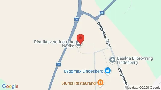 Affärslokaler att hyra i Lindesberg - kort over placeringen