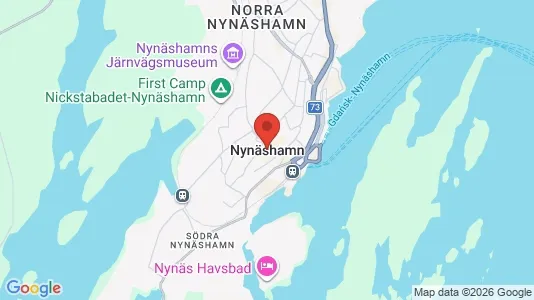 Affärslokaler att hyra i Nynäshamn - kort over placeringen