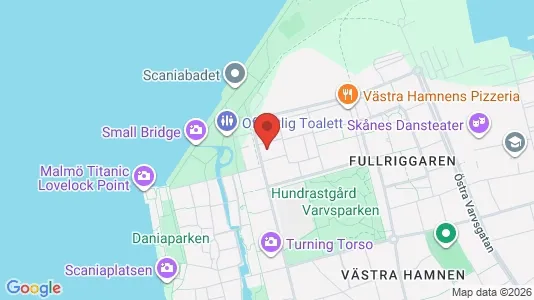 Kliniklokaler att hyra i Malmö Centrum - kort over placeringen