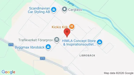 Industrilokaler att hyra i Uppsala - kort over placeringen