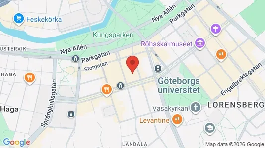 Kontorslokaler att hyra i Göteborg Centrum - kort over placeringen