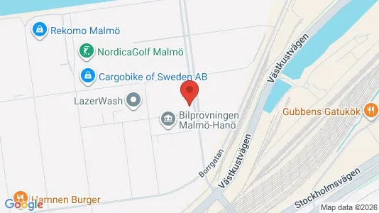Kontorslokaler att hyra i Malmö Centrum - kort over placeringen